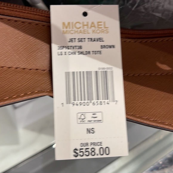 Michael Kors Jet Set Travel Large Chained Tote Shoulder Bag MK Brown 
NWT - Picture 5 of 16